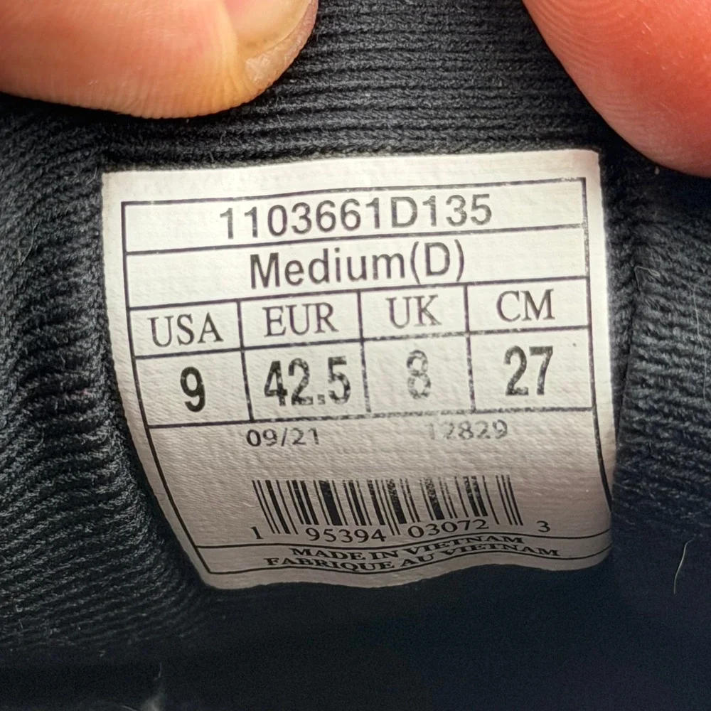Brooks Running Shoes Mens Size 9 Adrenaline GTS 22 White Black Grey 1103661D135